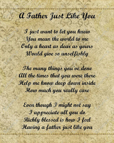 Happy Father's Day Poems and Wishes