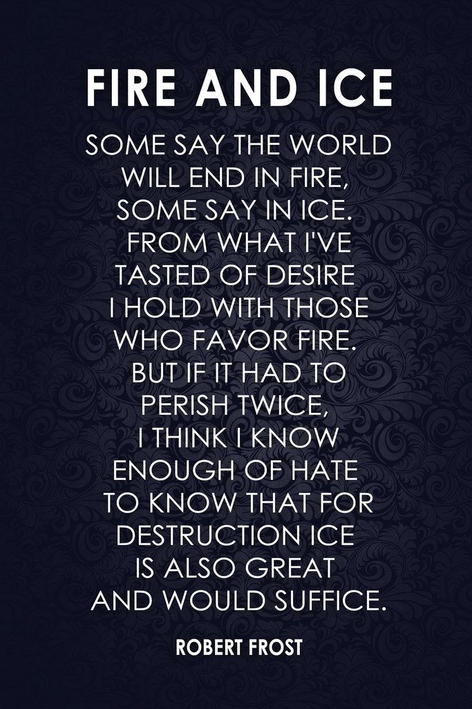 ice quotes - fire and ice