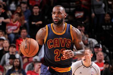 HOUSTON, TX - MARCH 12: LeBron James #23 of the Cleveland Cavaliers handles the ball against the Houston Rockets on Macrh 12, 2017 at the Toyota Center in Houston, Texas. NOTE TO USER: User expressly acknowledges and agrees that, by downloading and or usi