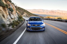 2017 Chevrolet SS front end in motion