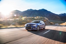 2017 Chevrolet SS front three quarter in motion 03