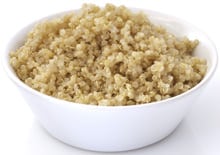 Cooked Quinoa in White Bowl
