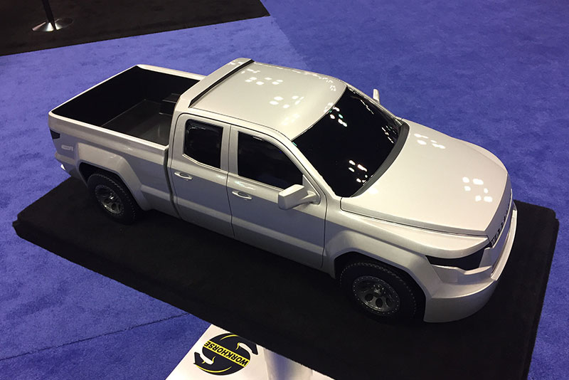 Model of Workhorse Group’s W-15 electric pickup truck