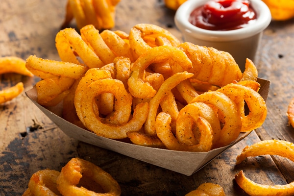 Curly Fries and Ketchup