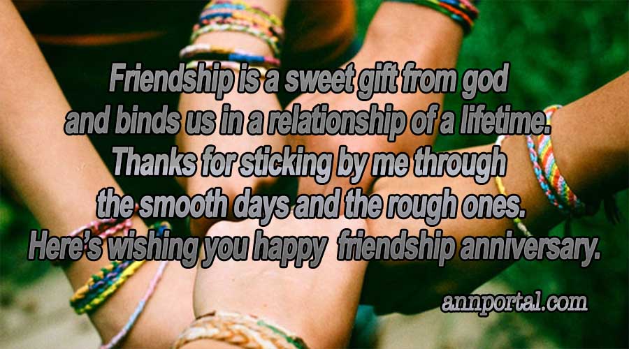 Friendship is a sweet gift from god